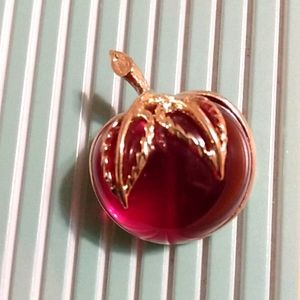 Vtg Sarah Coventry tomato pin